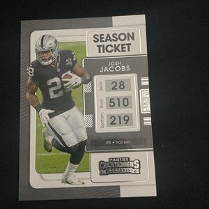 Josh Jacobs - 2021 panini contenders football #59
